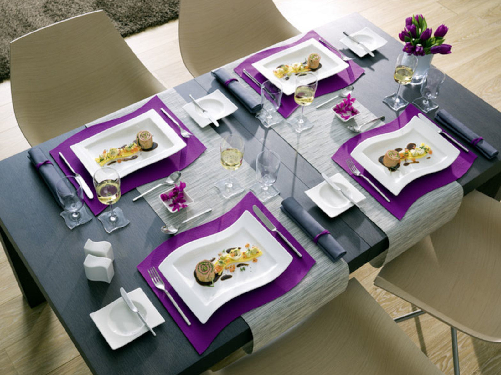 Villeroy & Boch New Wave Brotteller 15 x 13 cm Set6 Lifestyle 