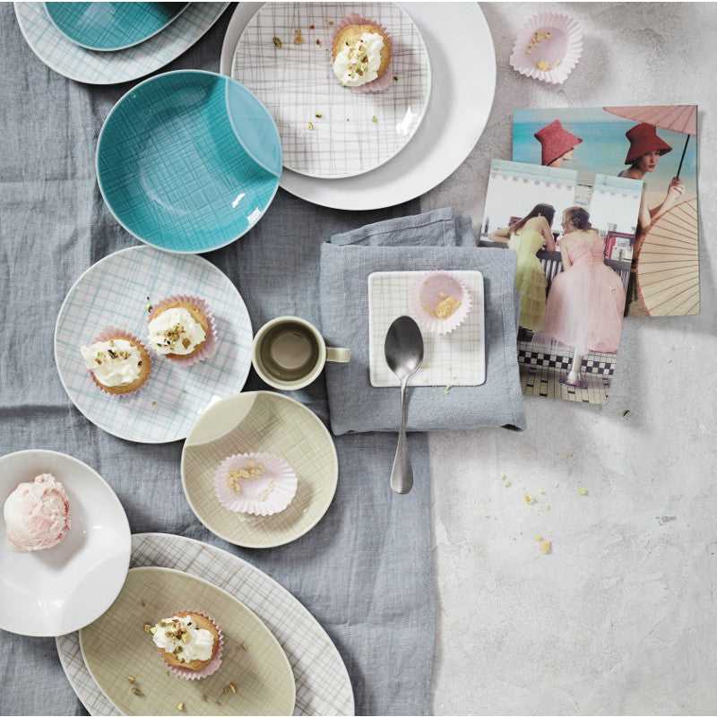 Rosenthal Mesh Line Aqua Teller quadratisch flach 31 cm