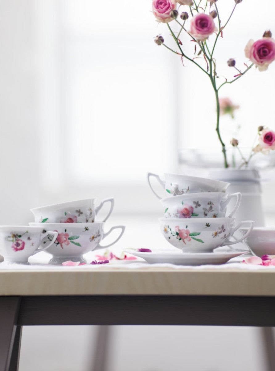 Rosenthal Maria Pink Rose Tee-Untertasse 16 cm Lifestyle 1