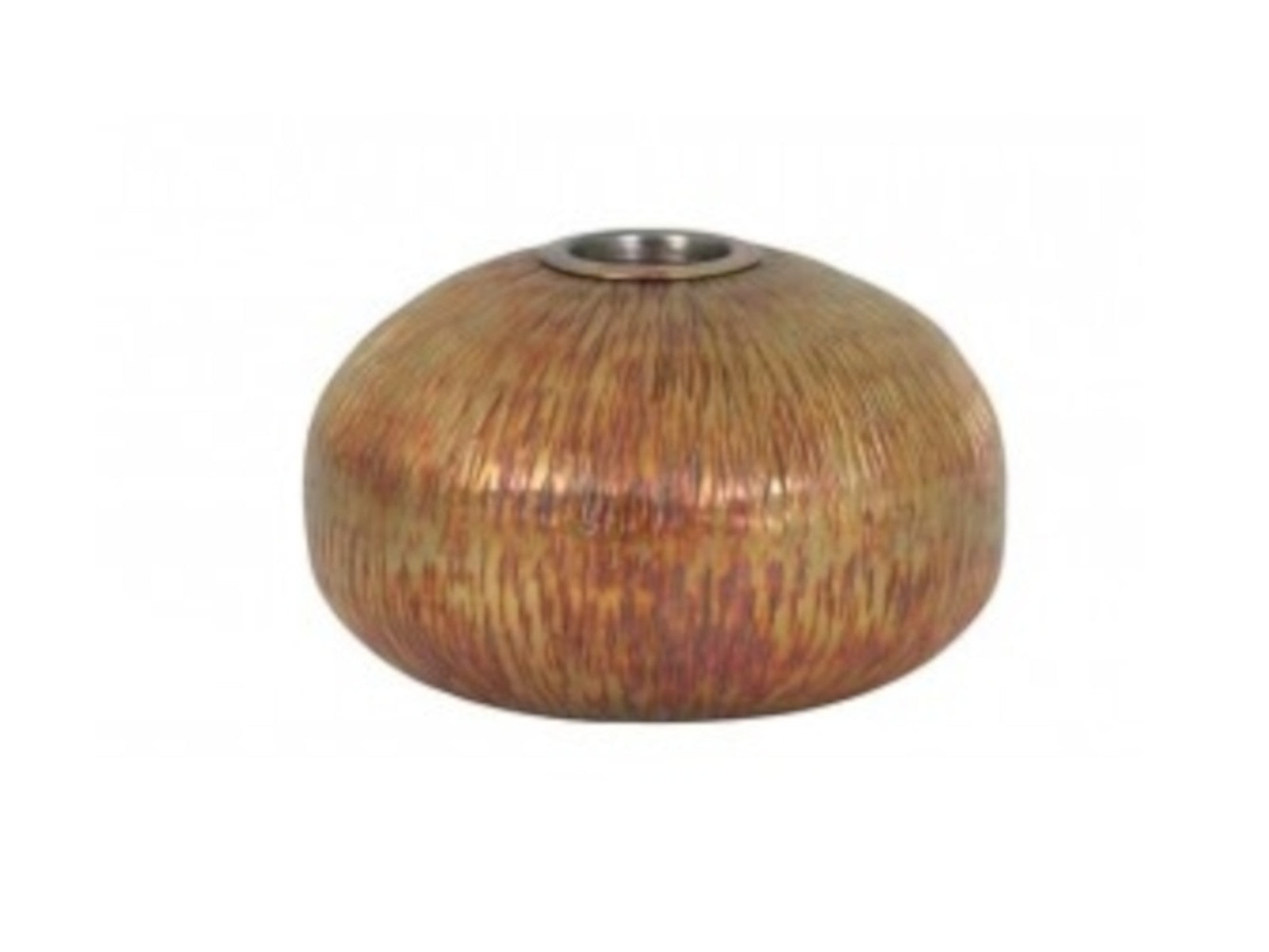 Light & Living Ribas Teelicht Ø 19 cm matt regenbogen patina Freisteller 