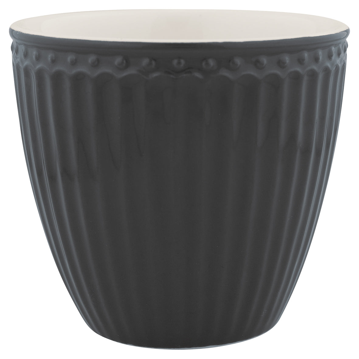 Greengate Alice Latte Cup dark grey 0,25 l Set6