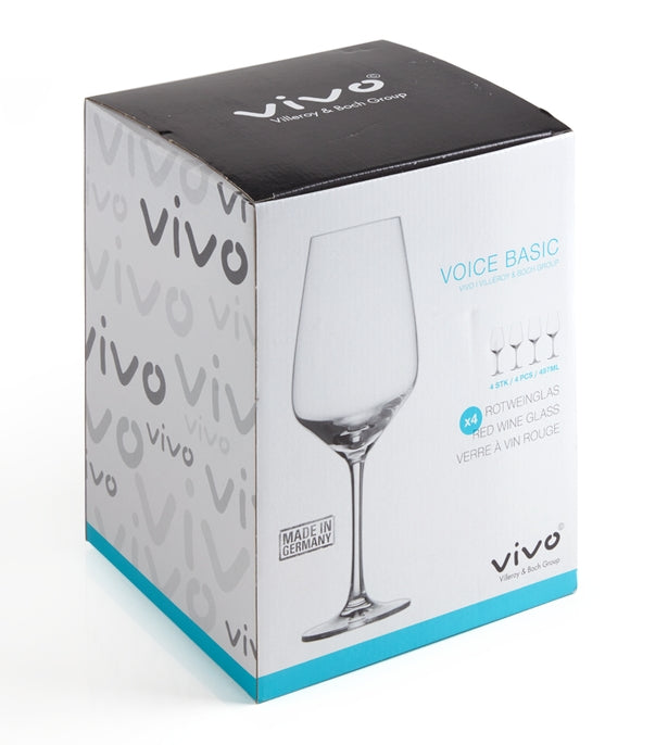 vivo V & B Group Voice Basic Glas Rotweinglas Set 4tlg. â Tischideen & Ambiente