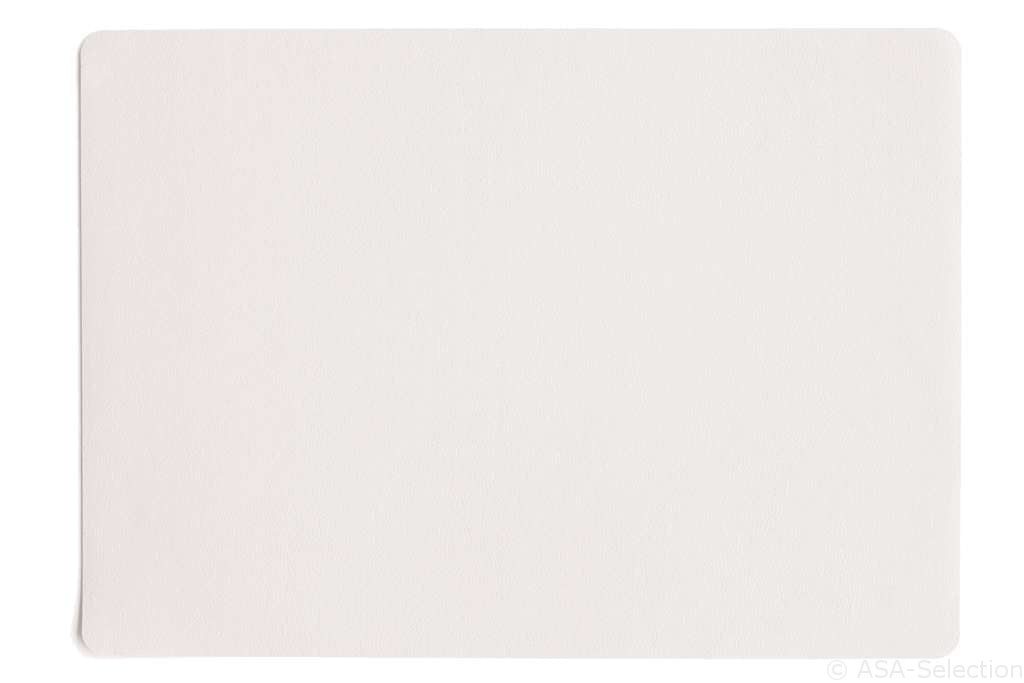 ASA Tischset Lederoptik weiss 46 x 33 cm