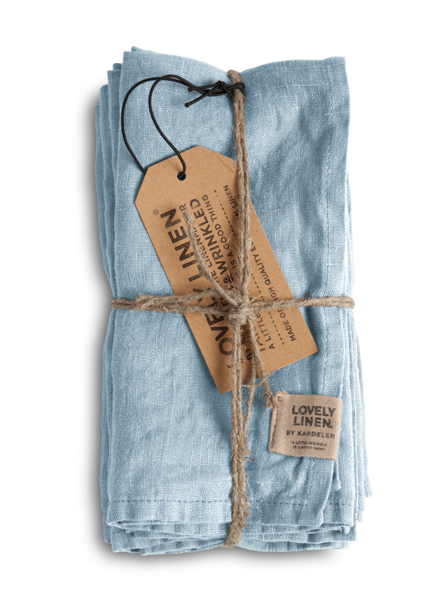 Lovely Linen Misty Serviette Leinen sky (1 Stück)