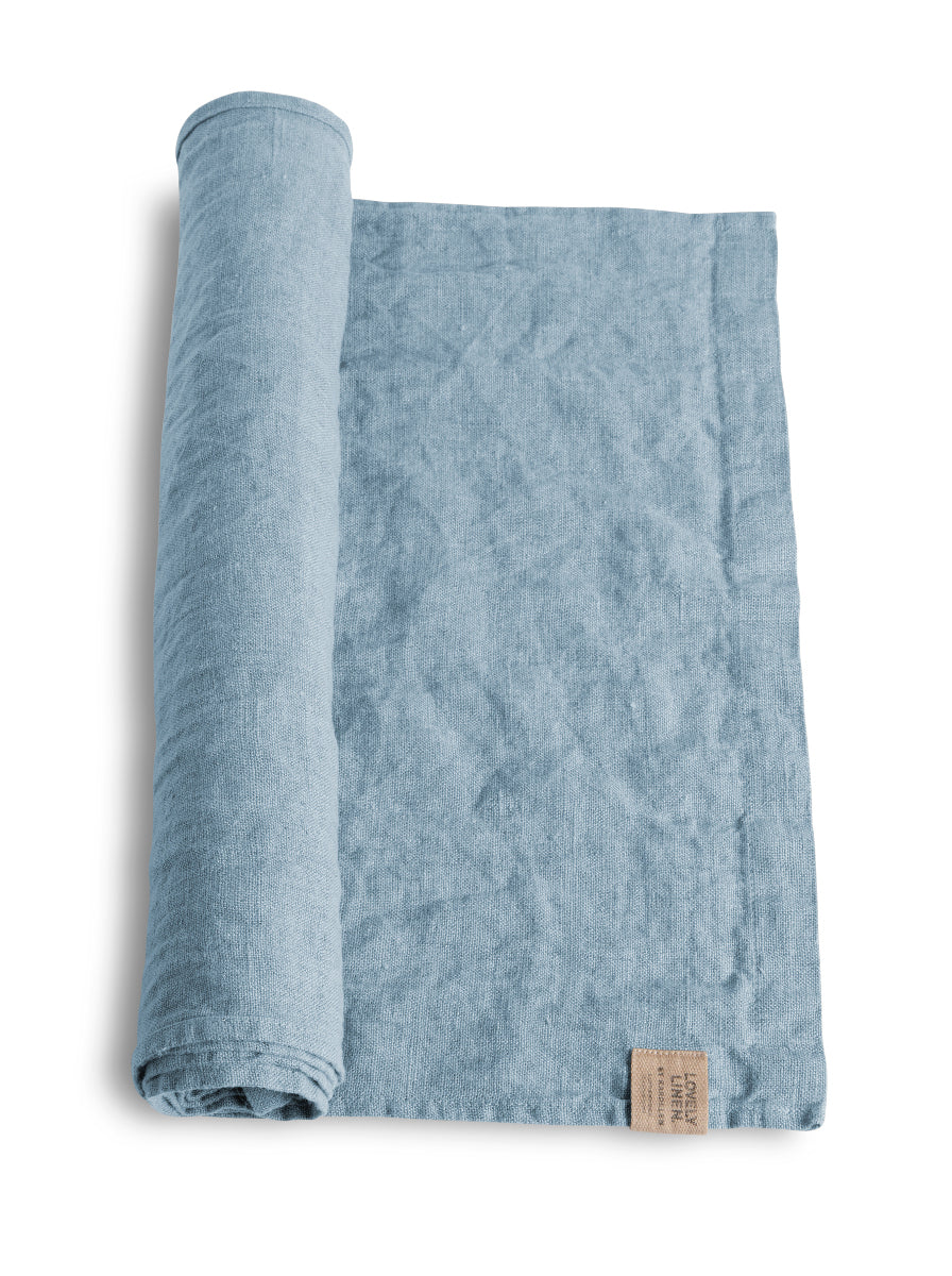 Lovely Linen Lovely Tischläufer Leinen dusty blue 47 x 150 cm