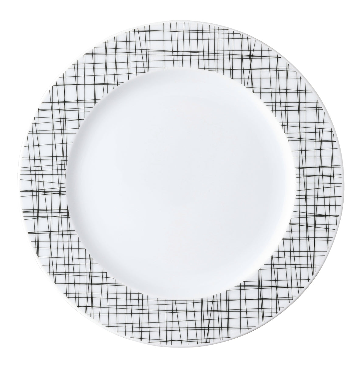 Rosenthal Mesh Line Forest Teller flach Fahne 32 cm