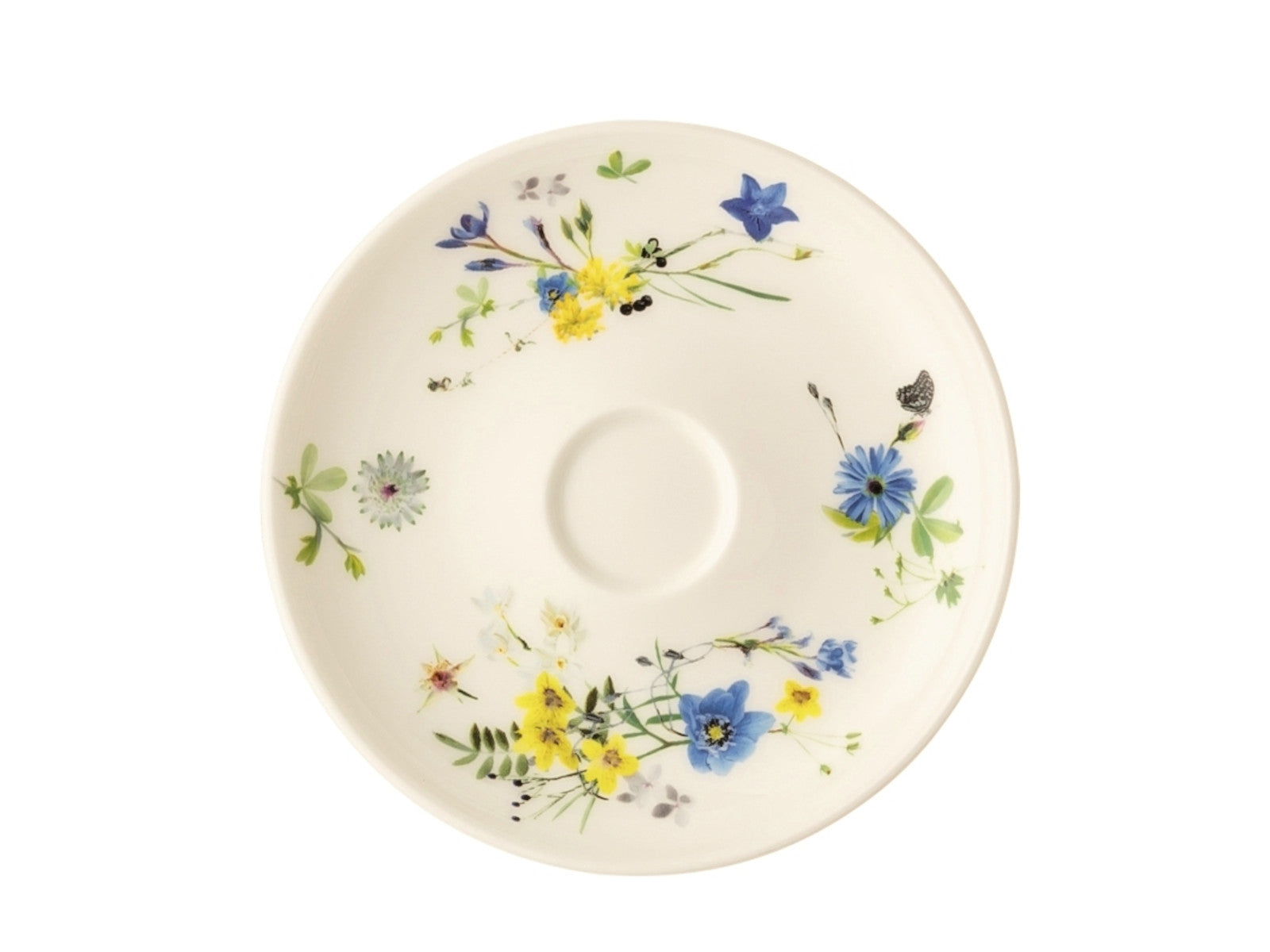 Rosenthal Brillance Fleurs des Alpes Kaffee-Untere m. Coup Freisteller 