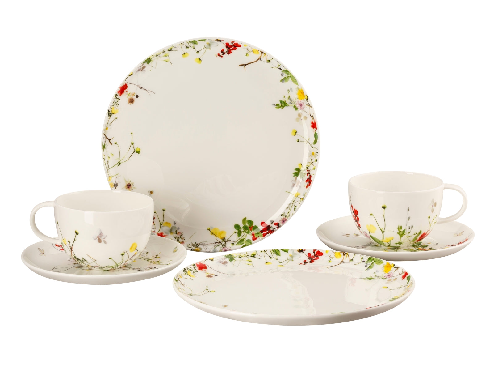 Rosenthal Brillance Fleurs Sauvages Set 6tlg mit Kombitassen