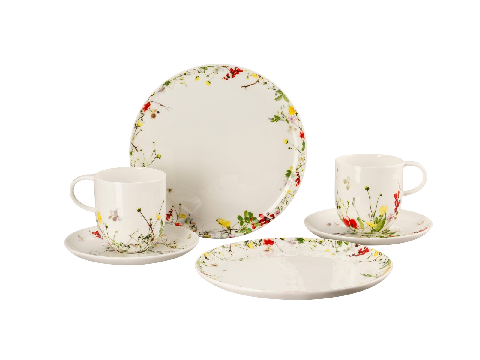 Rosenthal Brillance Fleurs Sauvages Set 6tlg mit Bechern