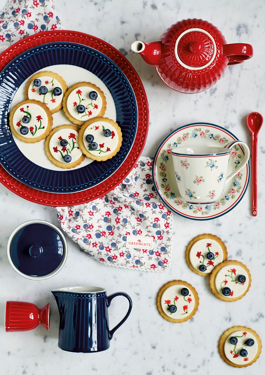 Greengate Alice Latte Cup dark blue 9 cm Set6 Lifestyle