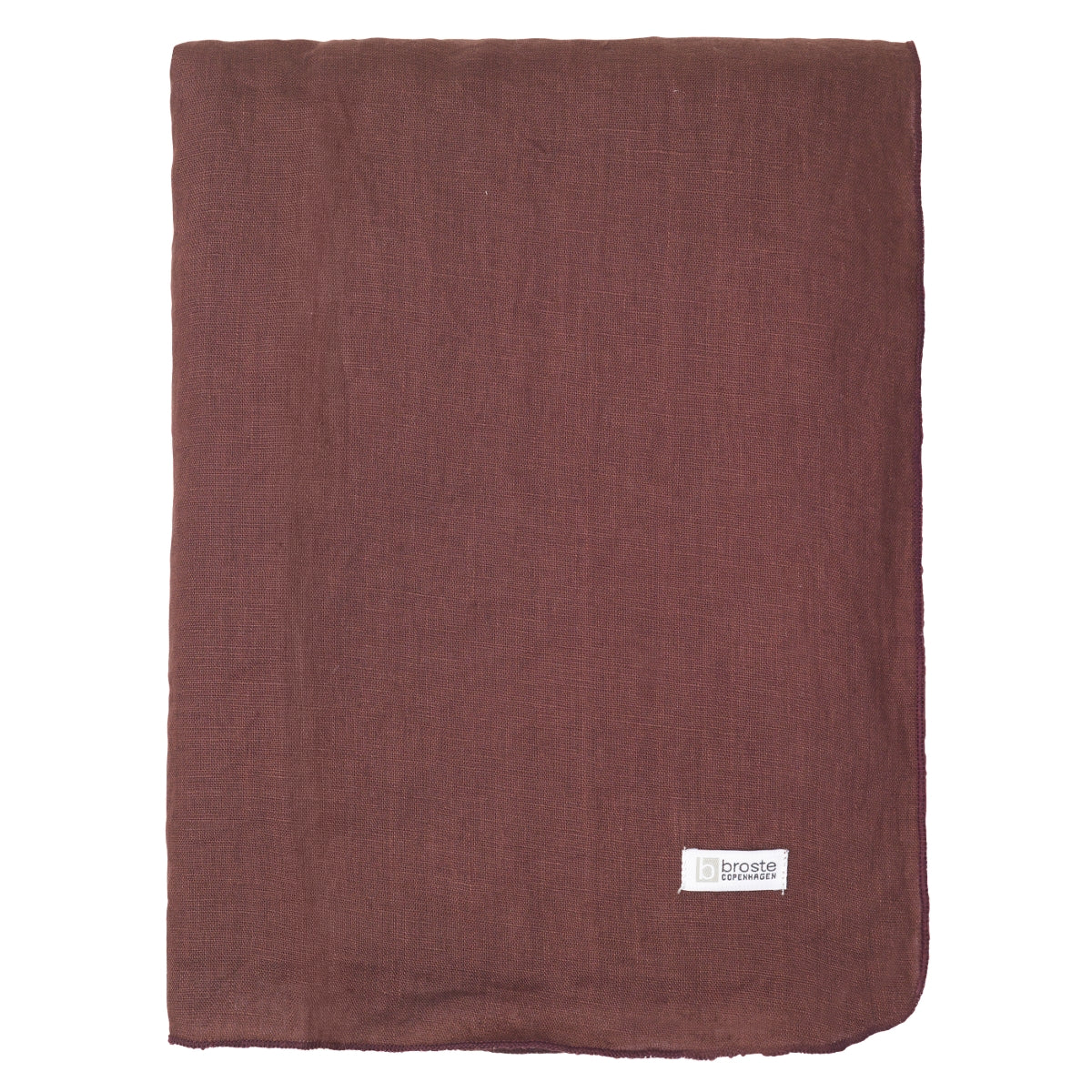 Broste Copenhagen Tischdecke GRACIE Eco Friendly Linen aubergine
