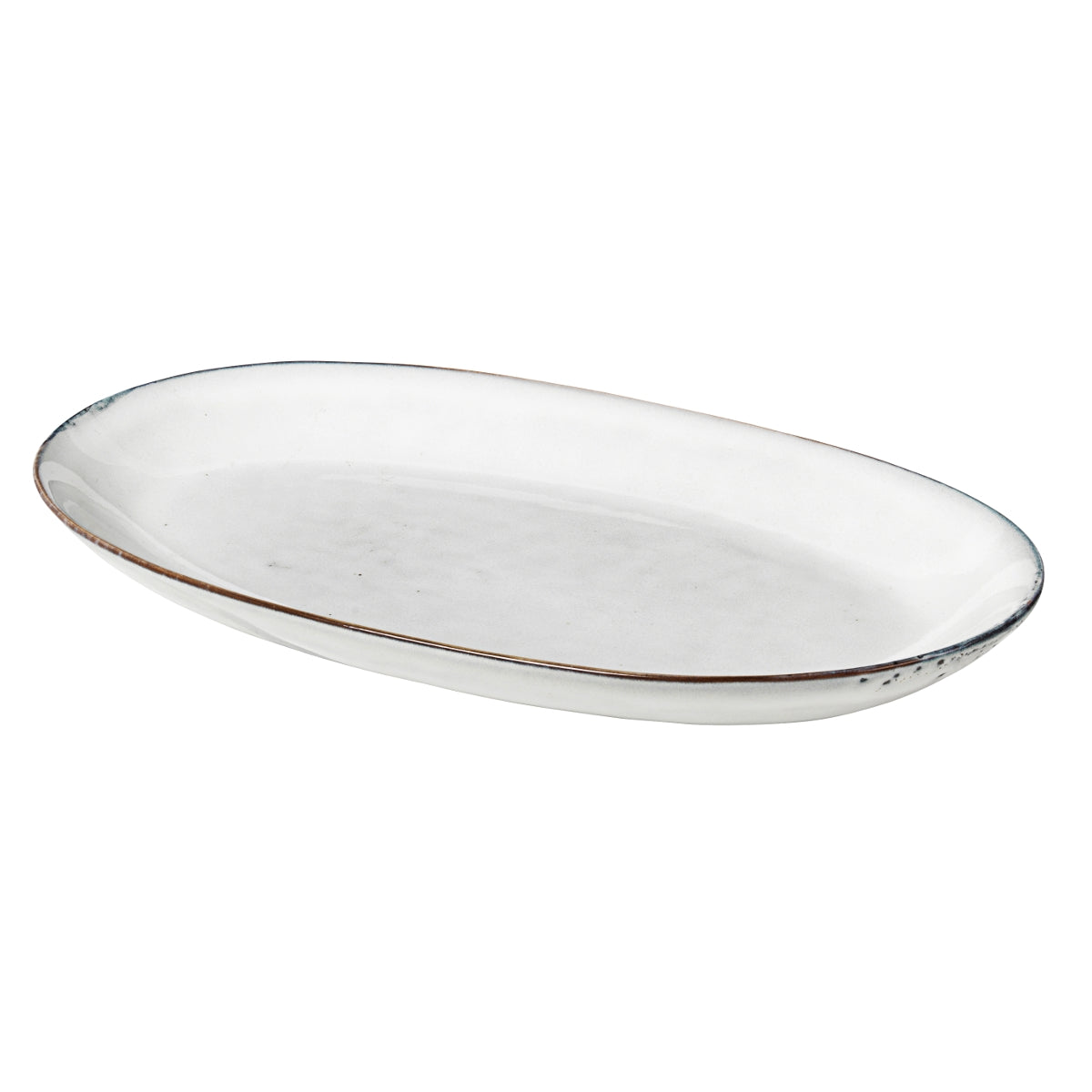 Broste Copenhagen NORDIC SAND Platte oval L 17 x 30 cm