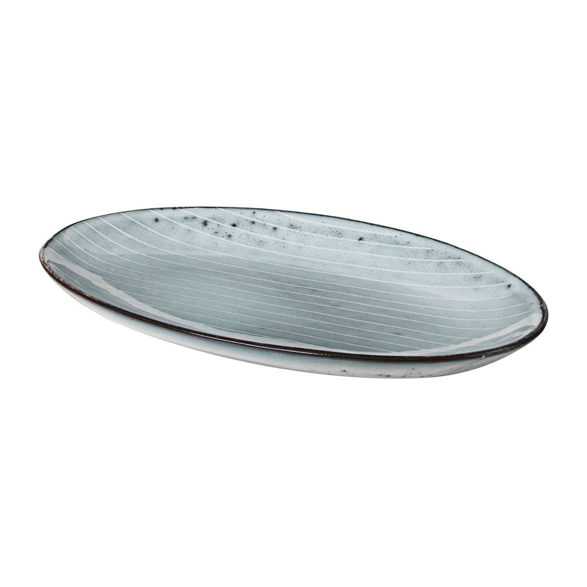 Broste Copenhagen NORDIC SEA Platte oval S 13,6 x 22 cm