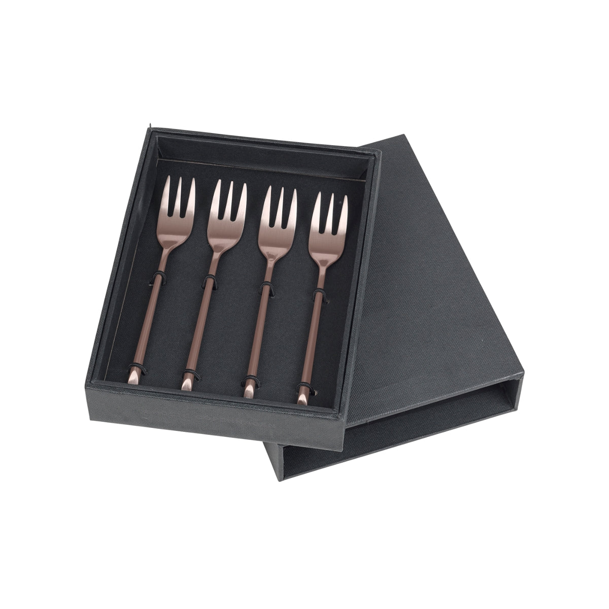 Broste Copenhagen HUNE Kuchengabel titanium espresso 4tlg.