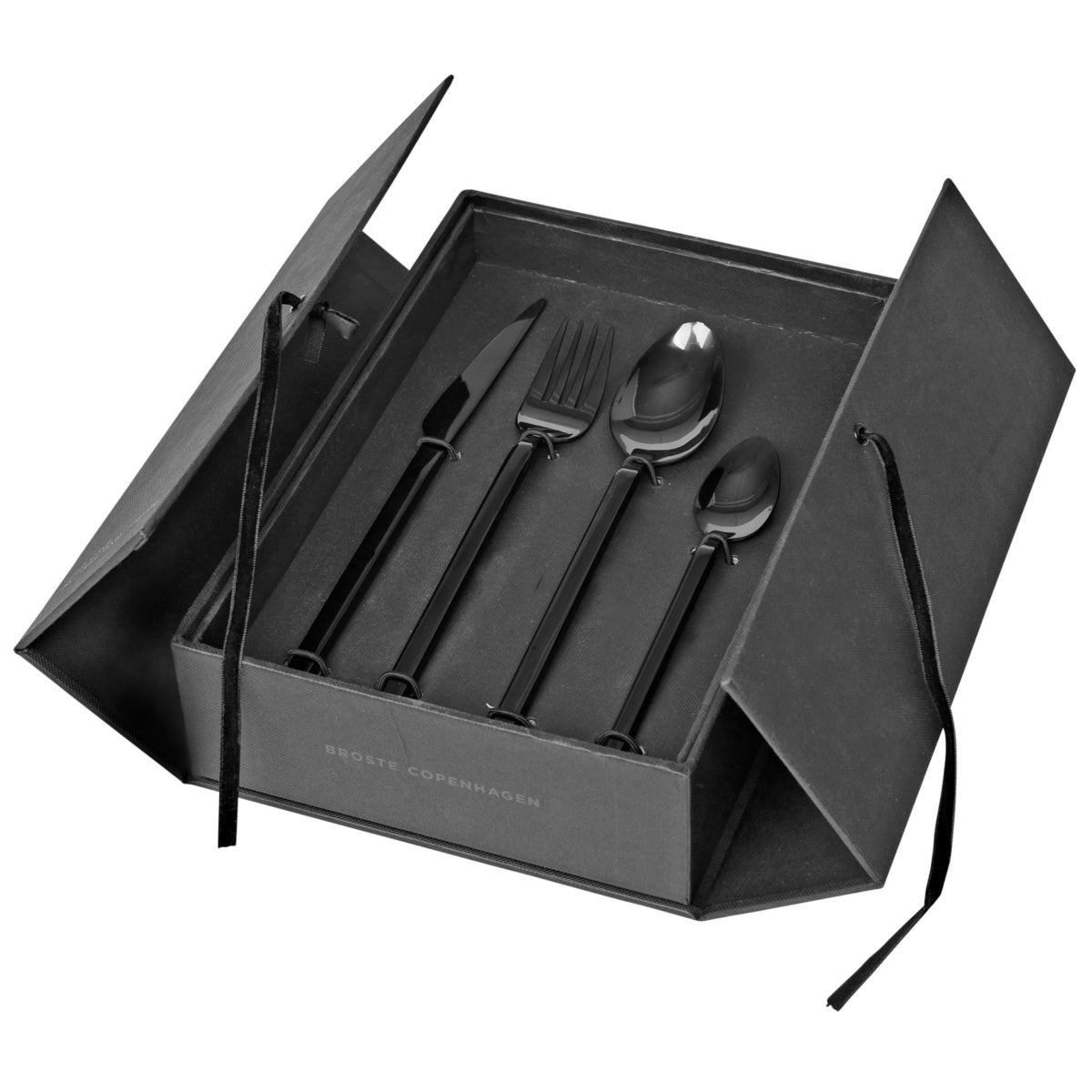 Broste Copenhagen TVIS Besteckset titanium black 16tlg.