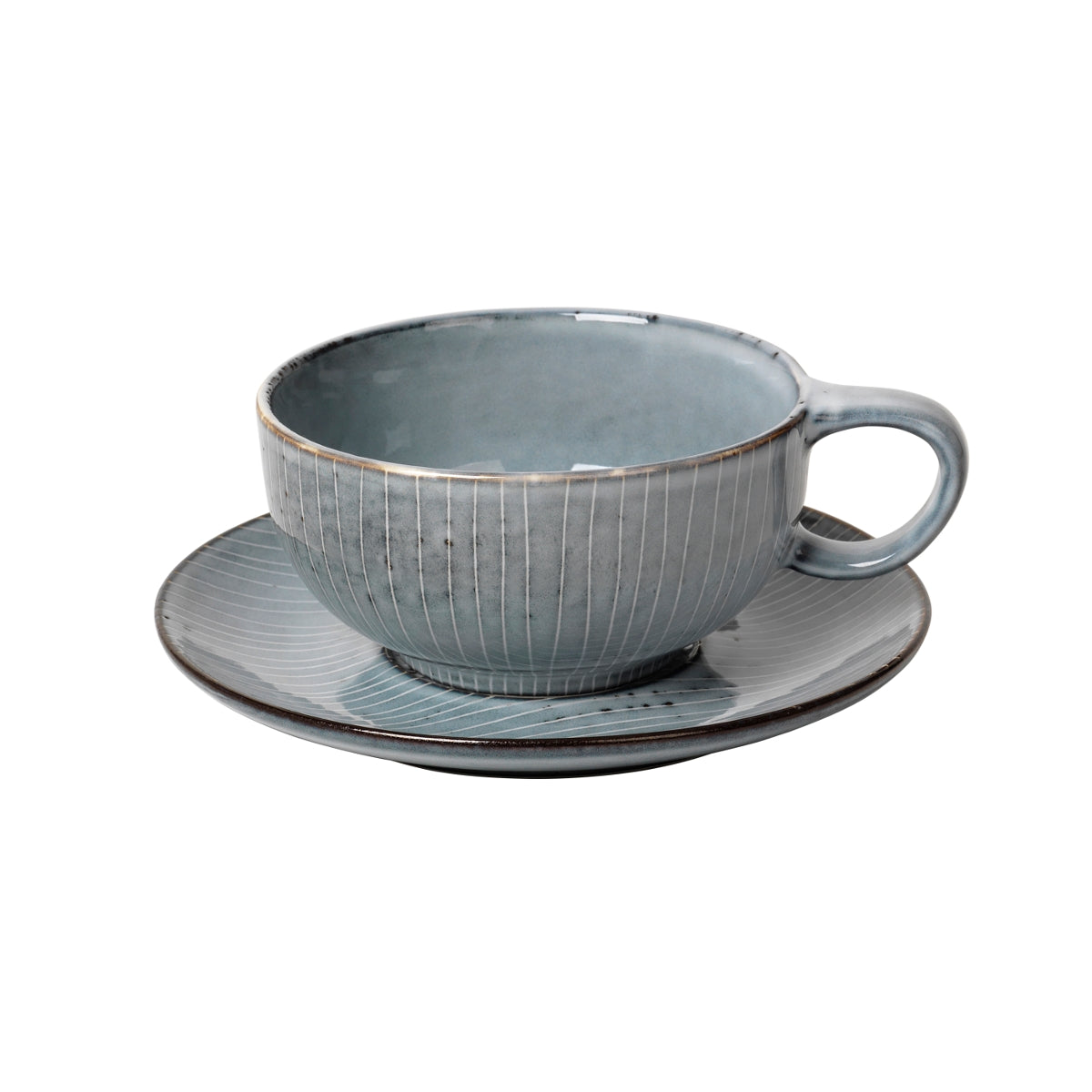 Broste Copenhagen NORDIC SEA Tasse mit Untertasse 0,25 l