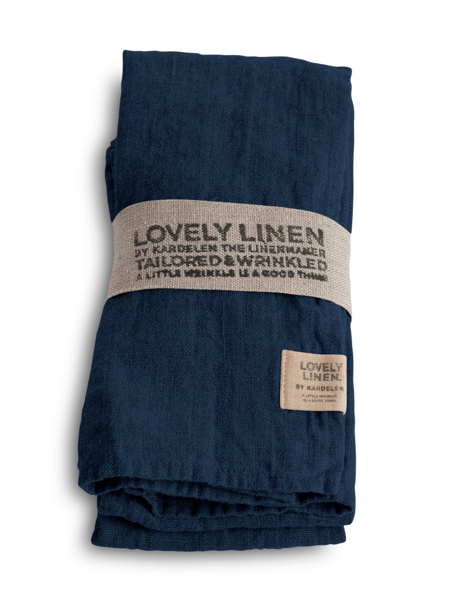 Lovely Linen Lovely Serviette Leinen midnight blue (1 Stück)