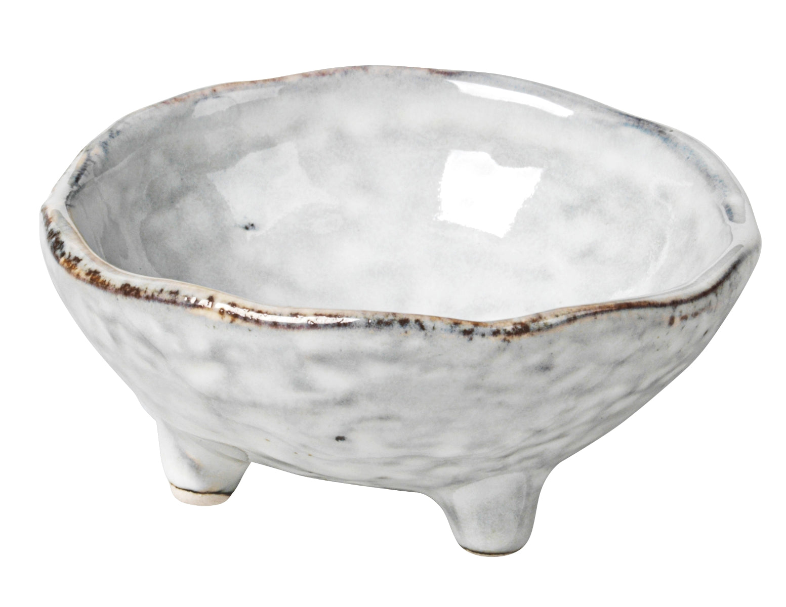 Broste Copenhagen NORDIC SAND Schale S mit kleinen Füßen 8,5 cm