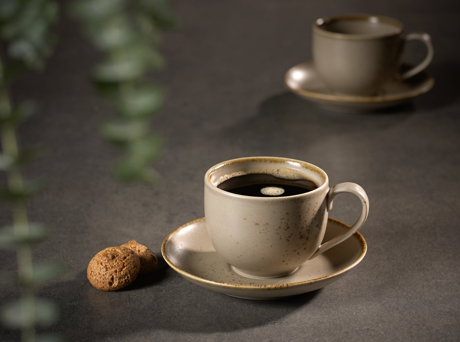 vivo V & B Group Stone Ware Brown Kaffeeuntertasse 14,5 cm