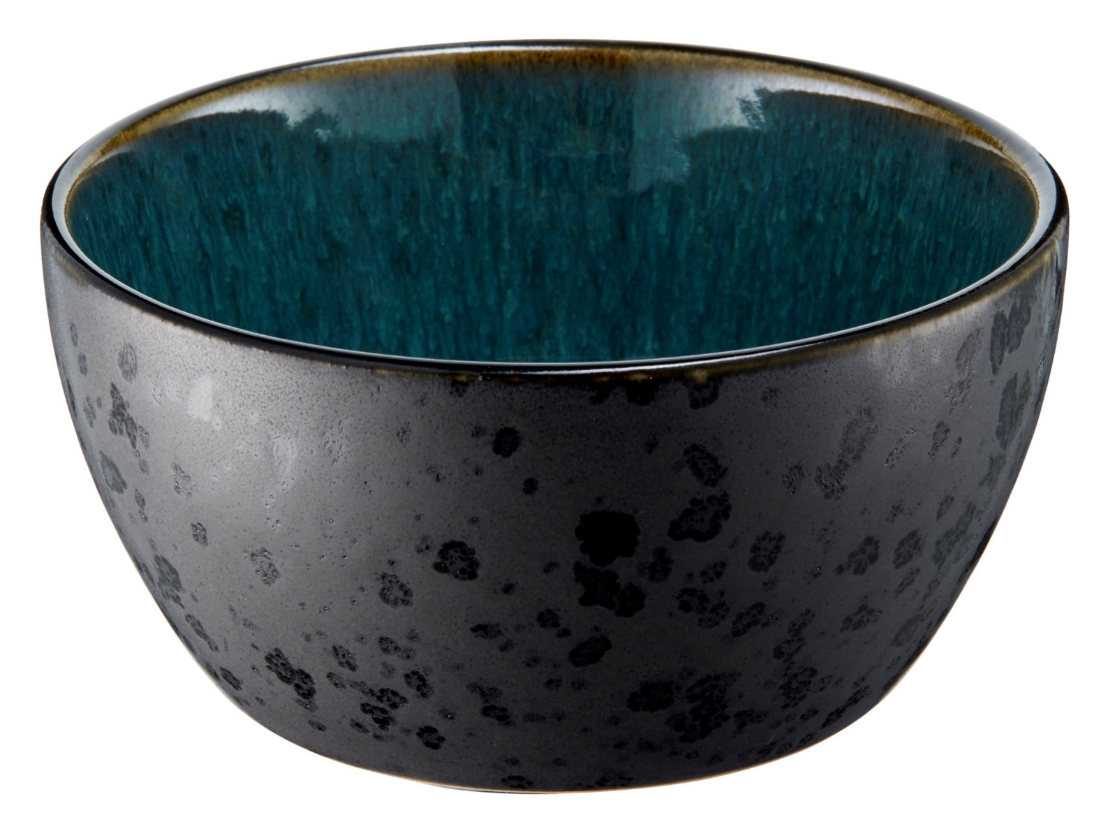 Bitz Bowl matt black / shiny green 12 cm
