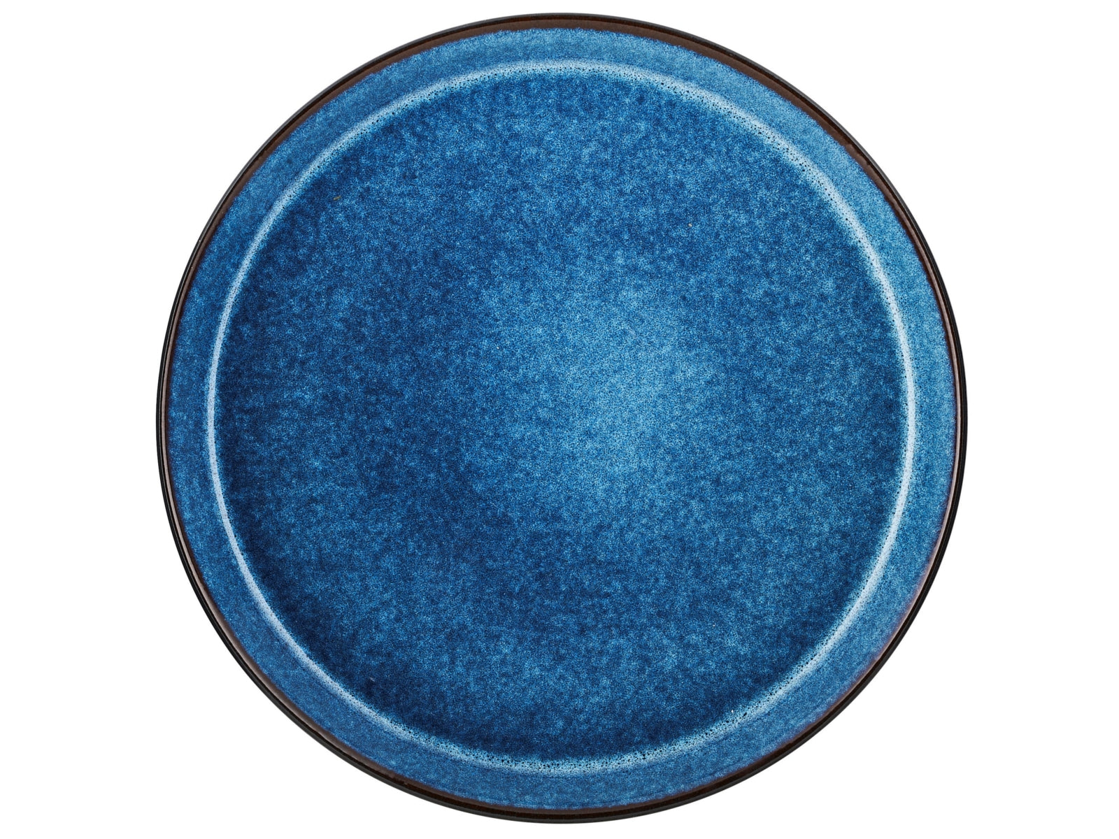 Bitz Speiseteller matt black / shiny dark blue 27 cm