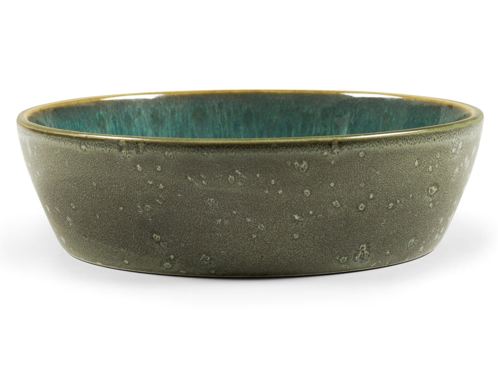 Bitz Bowl matt green / shiny green 18 cm