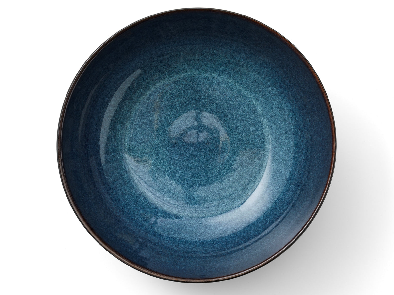 Bitz Salatschüssel matt black / shiny dark blue 30 cm - Produktbild 2