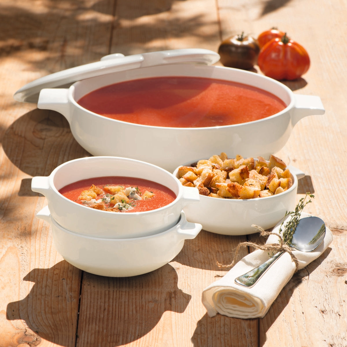 ASA Grande Salatbesteck mit Holzgriff natur 32 cm