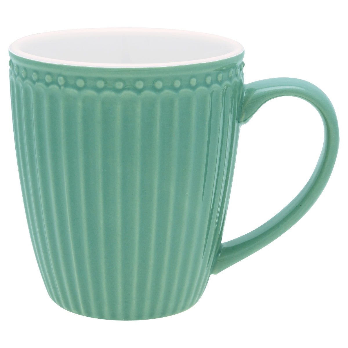 Greengate Alice Becher mit Henkel dusty green 0,4 l