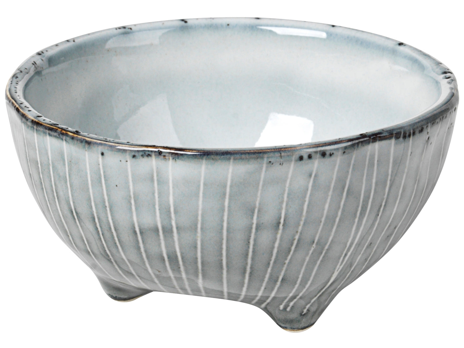 Broste Copenhagen NORDIC SEA Schale L mit kleinen Füßen 11 cm