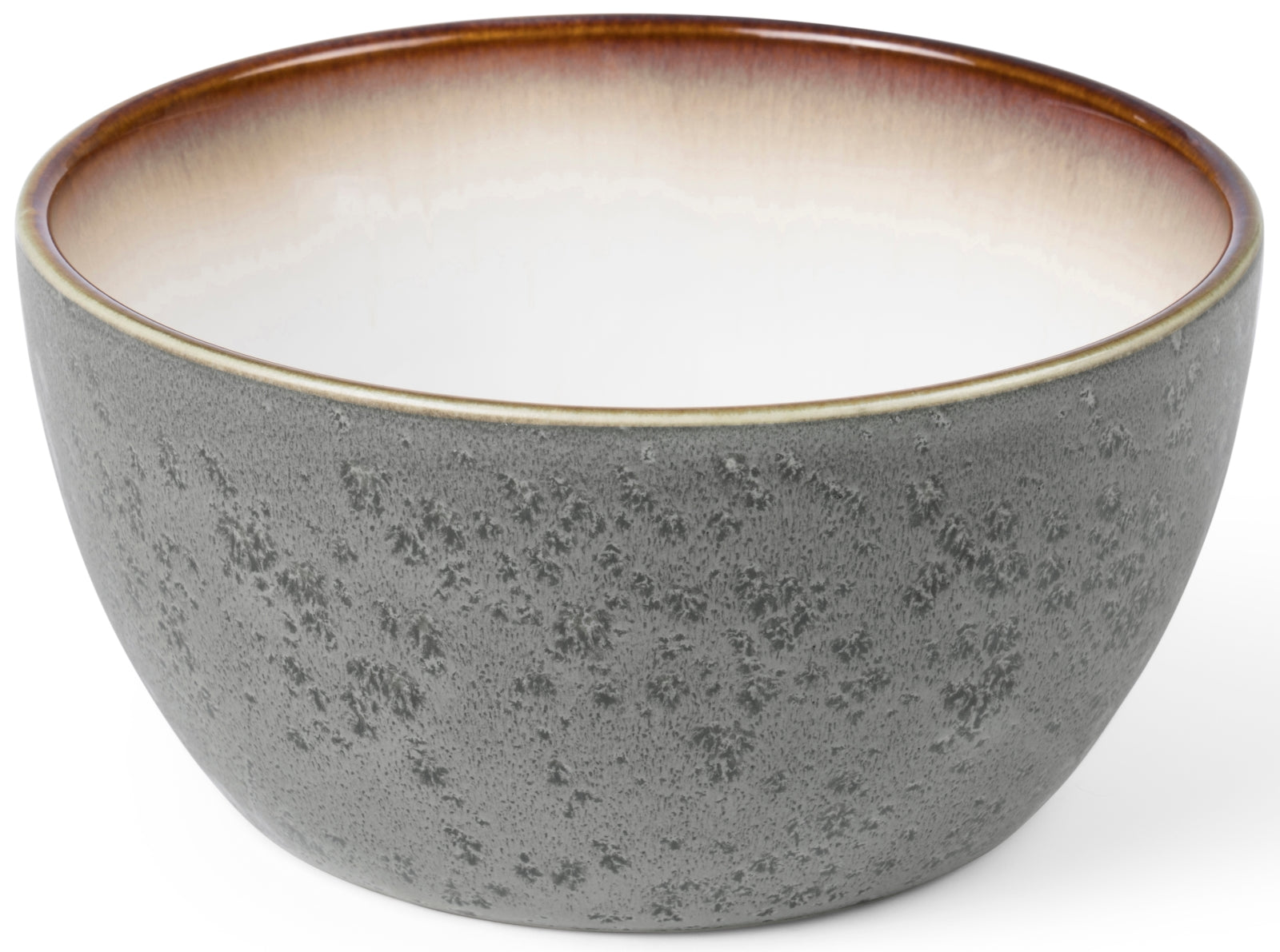 Bitz Bowl matt grey / shiny cream 14 cm
