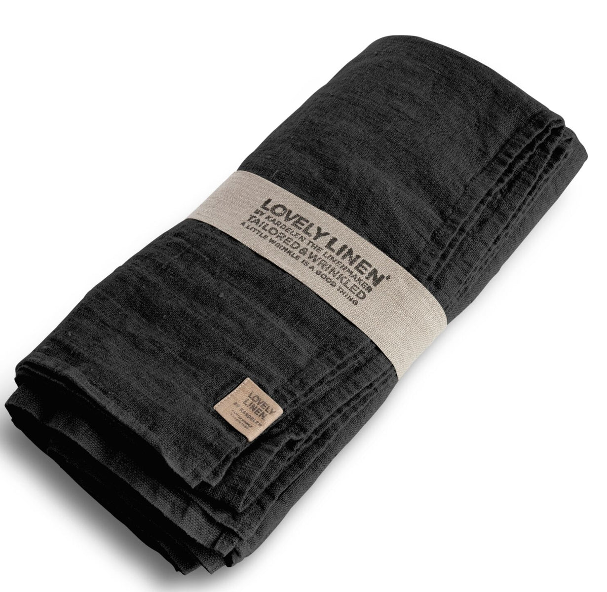 Lovely Linen Lovely Tischdecke Leinen dark grey 145 x 250 cm