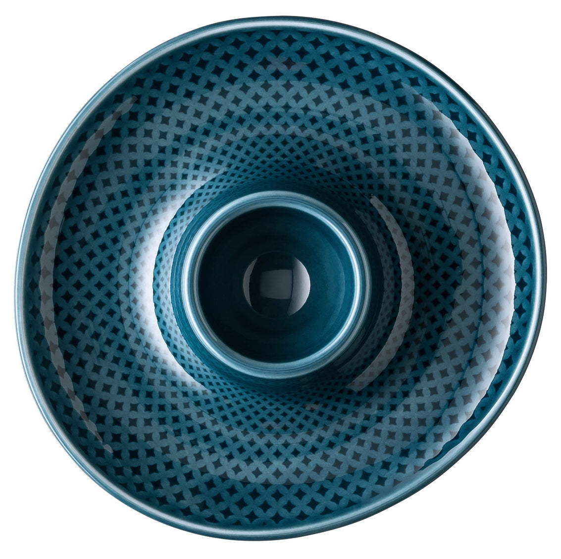 Rosenthal Junto Ocean Blue Eierbecher mit Ablage 13 cm