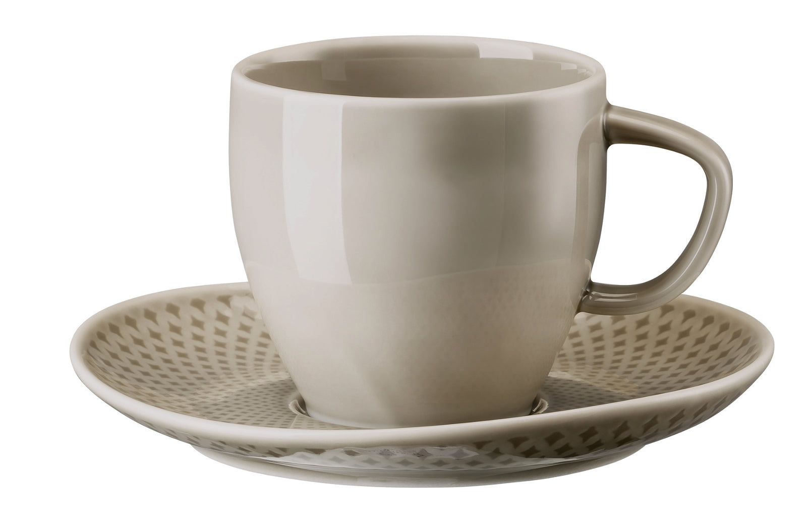 Rosenthal Junto Pearl Grey Kaffeetasse mit Untertasse