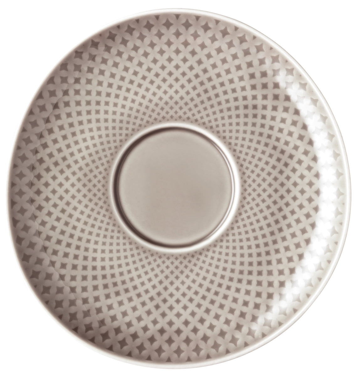 Rosenthal Junto Pearl Grey Cafe au Lait Untertasse 18 cm