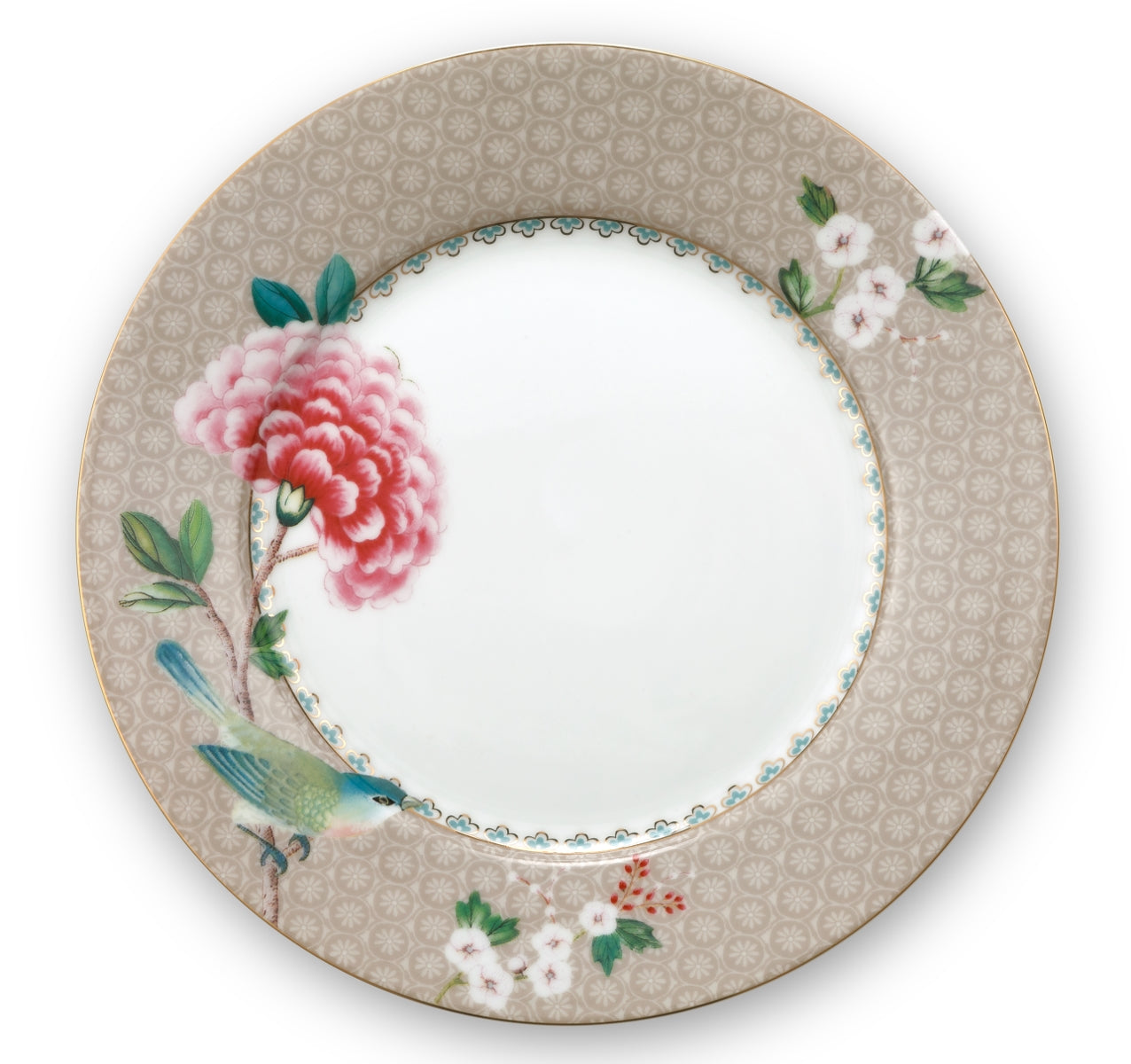 PIP STUDIO Blushing Birds Teller khaki 21 cm