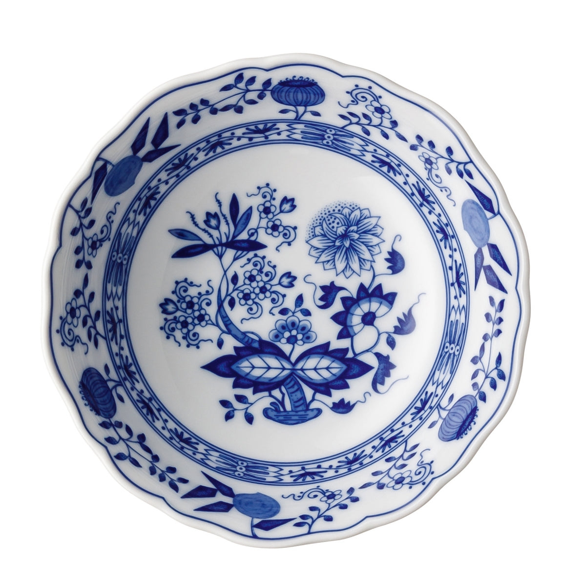 Hutschenreuther Blau Zwiebelmuster Dessertschale 16 cm