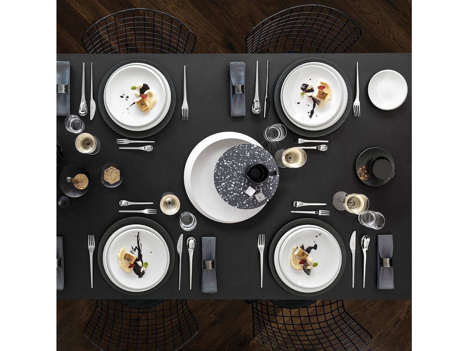 Villeroy & Boch NewMoon Brotteller 16 cm Set6 Lifestyle1