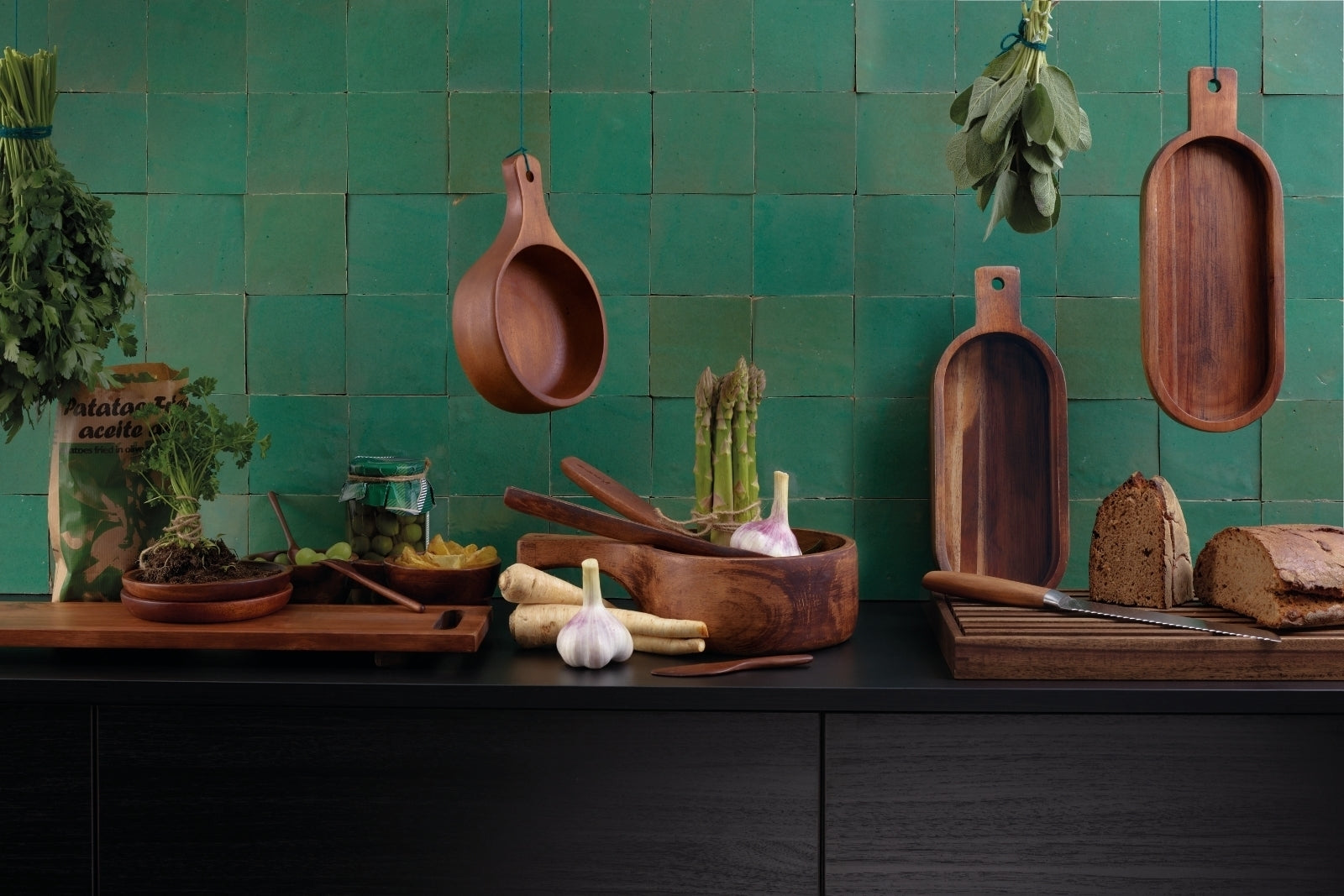 ASA Gabeln natur 15 cm Set2