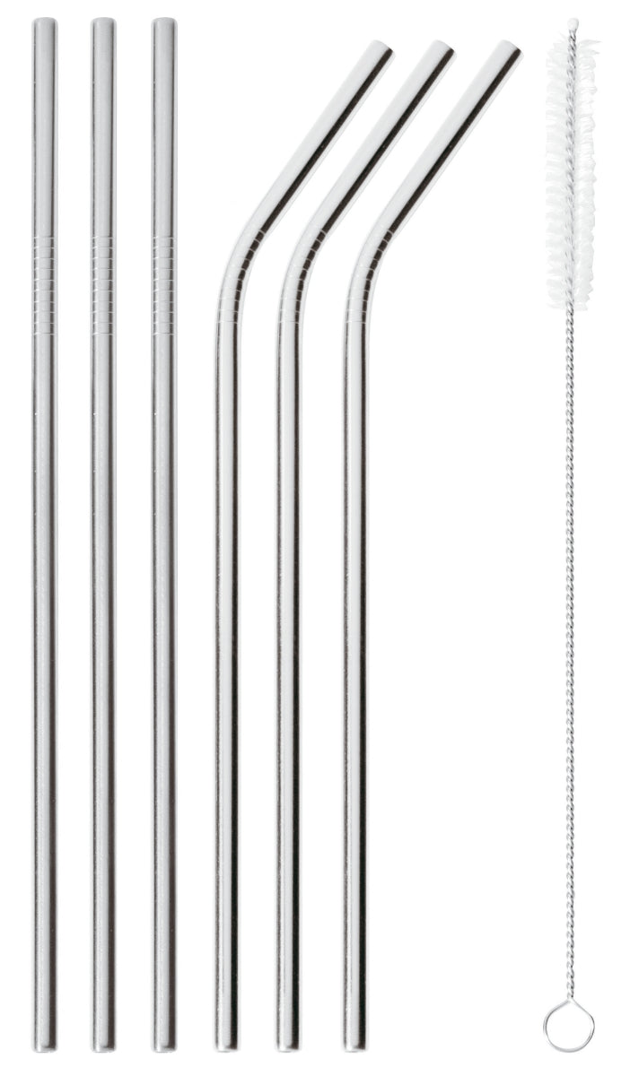 Sambonet Mix Play Edelstahl Trinkhalme Set 6