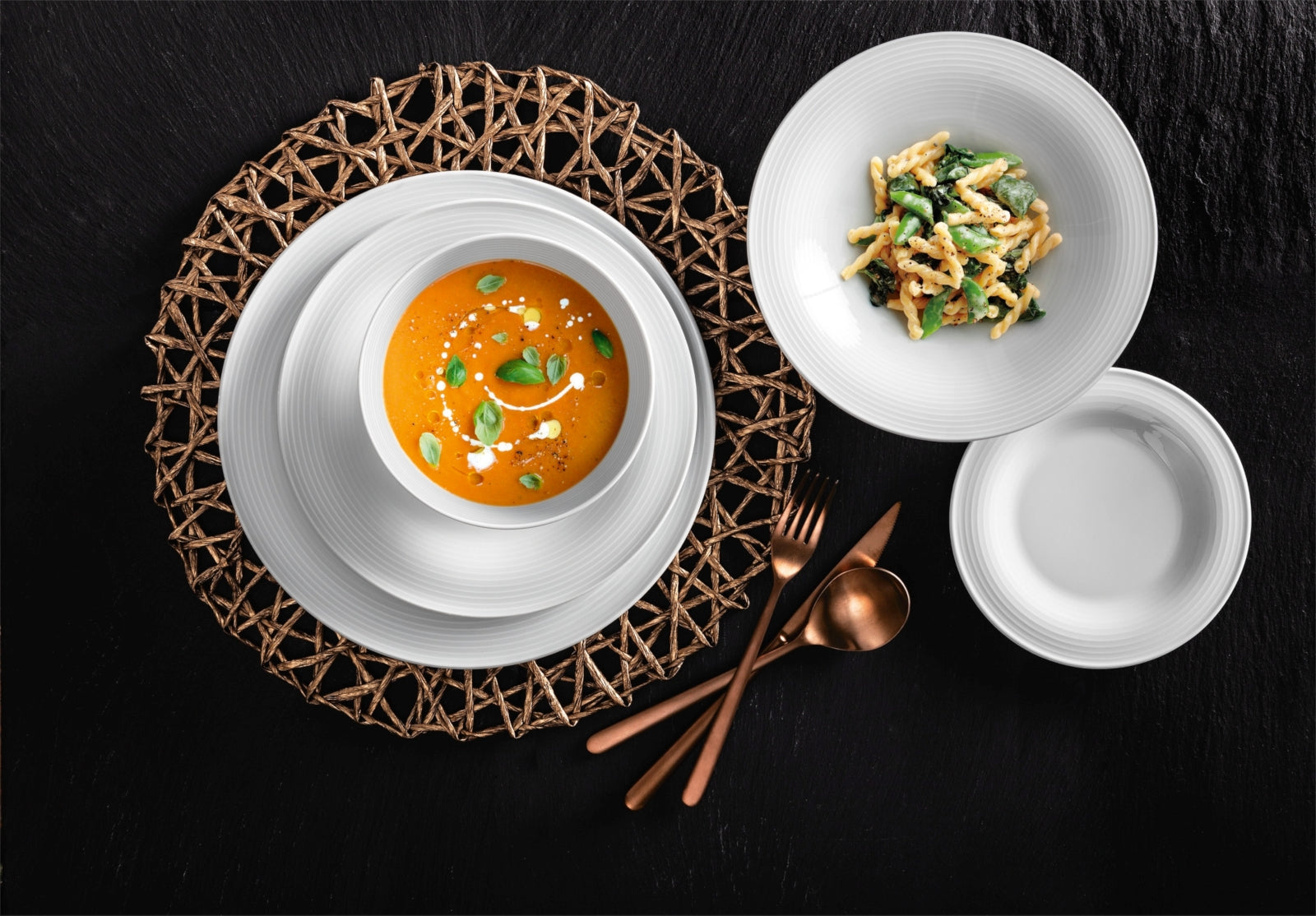 Seltmann Weiden Beat Weiss uni Tafelservice 12tlg.