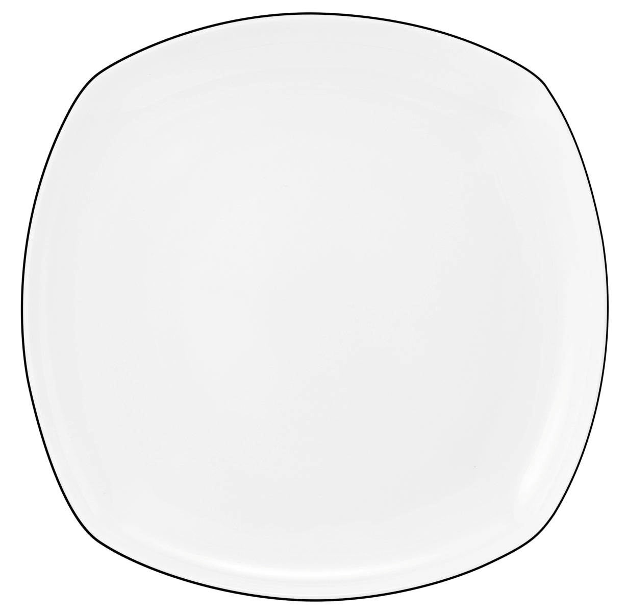 Seltmann Weiden Lido Black Line Tafelservice 12tlg. eckig