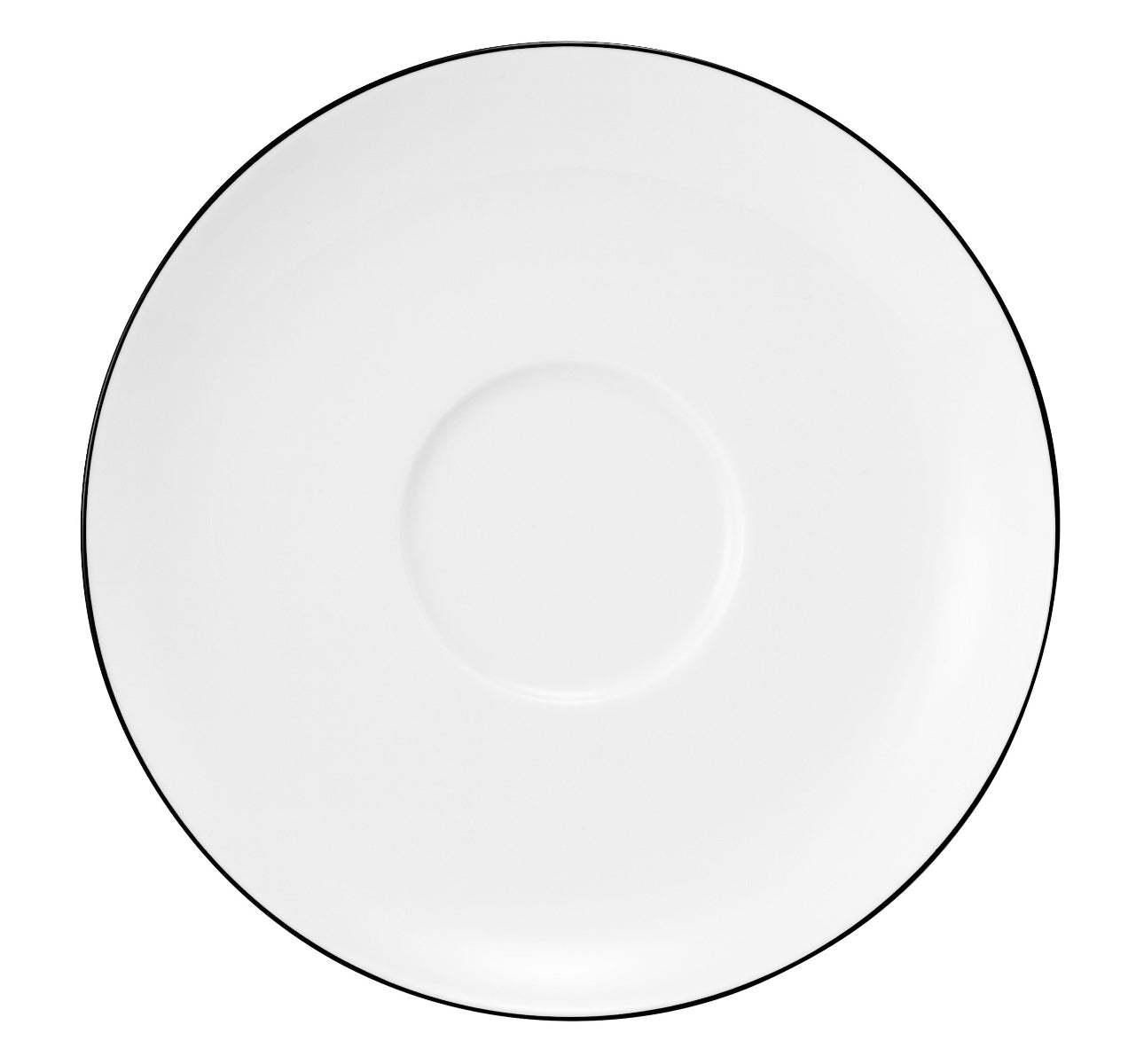 Seltmann Weiden Lido Black Line Milchkaffeeuntertasse 16 cm
