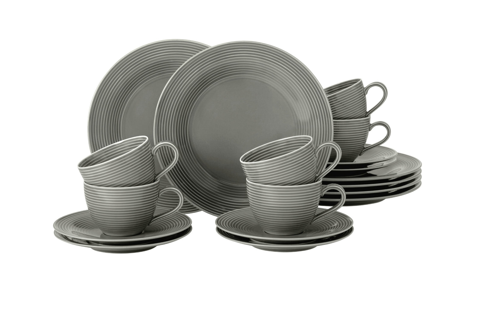 Seltmann Weiden Beat Perlgrau uni Kaffeeservice 18tlg.