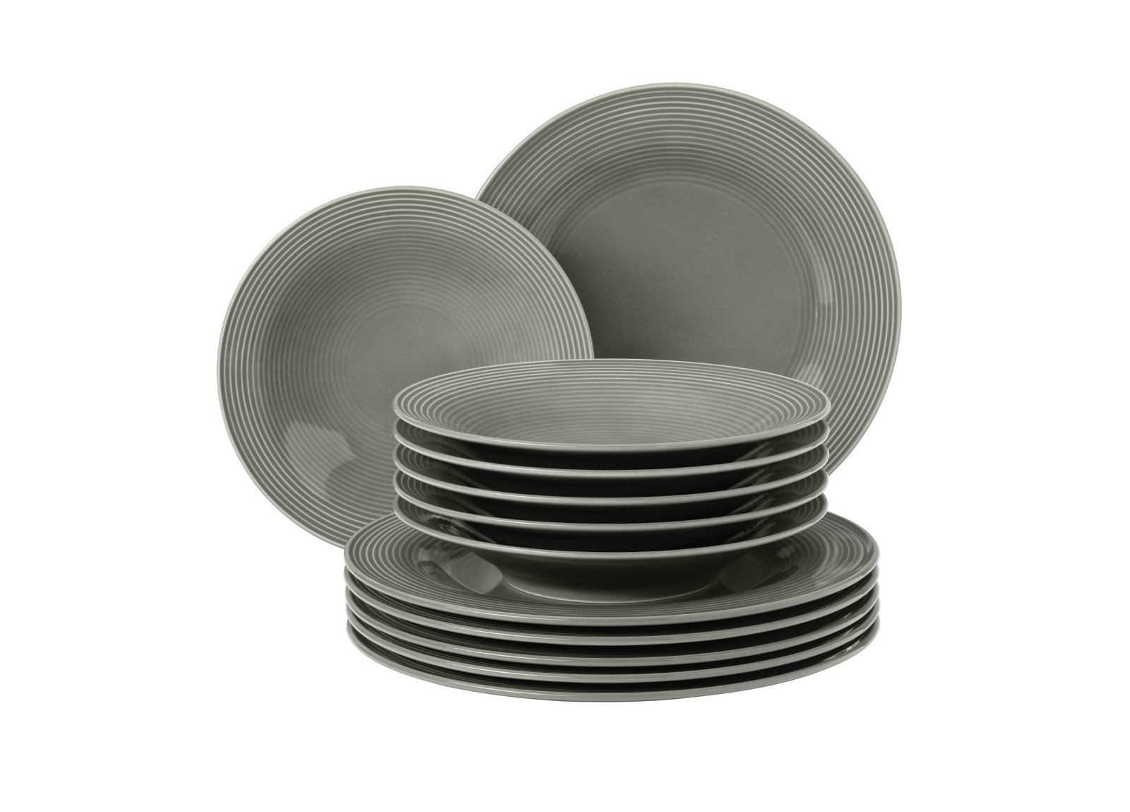 Seltmann Weiden Beat Perlgrau uni Tafelservice 12tlg.