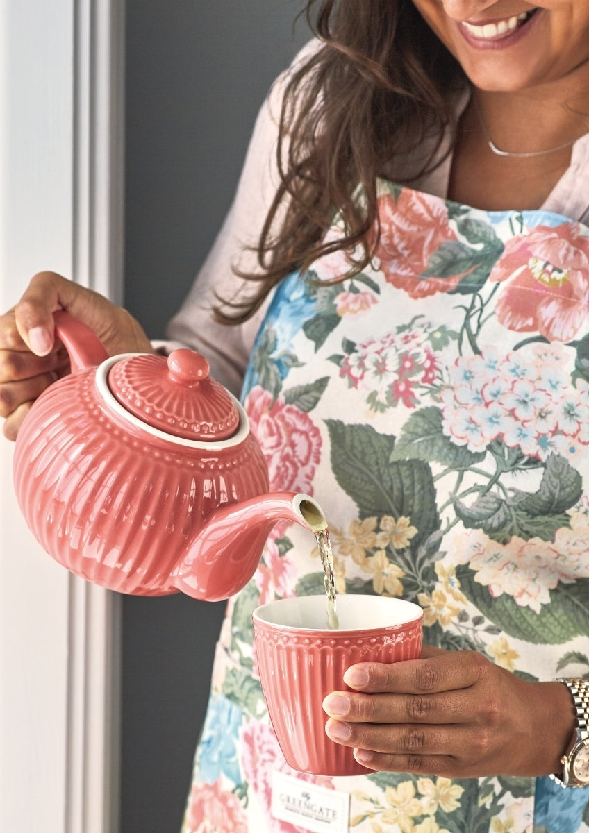 Greengate Alice Frühstücksteller coral 23 cm Set6 Lifestyle