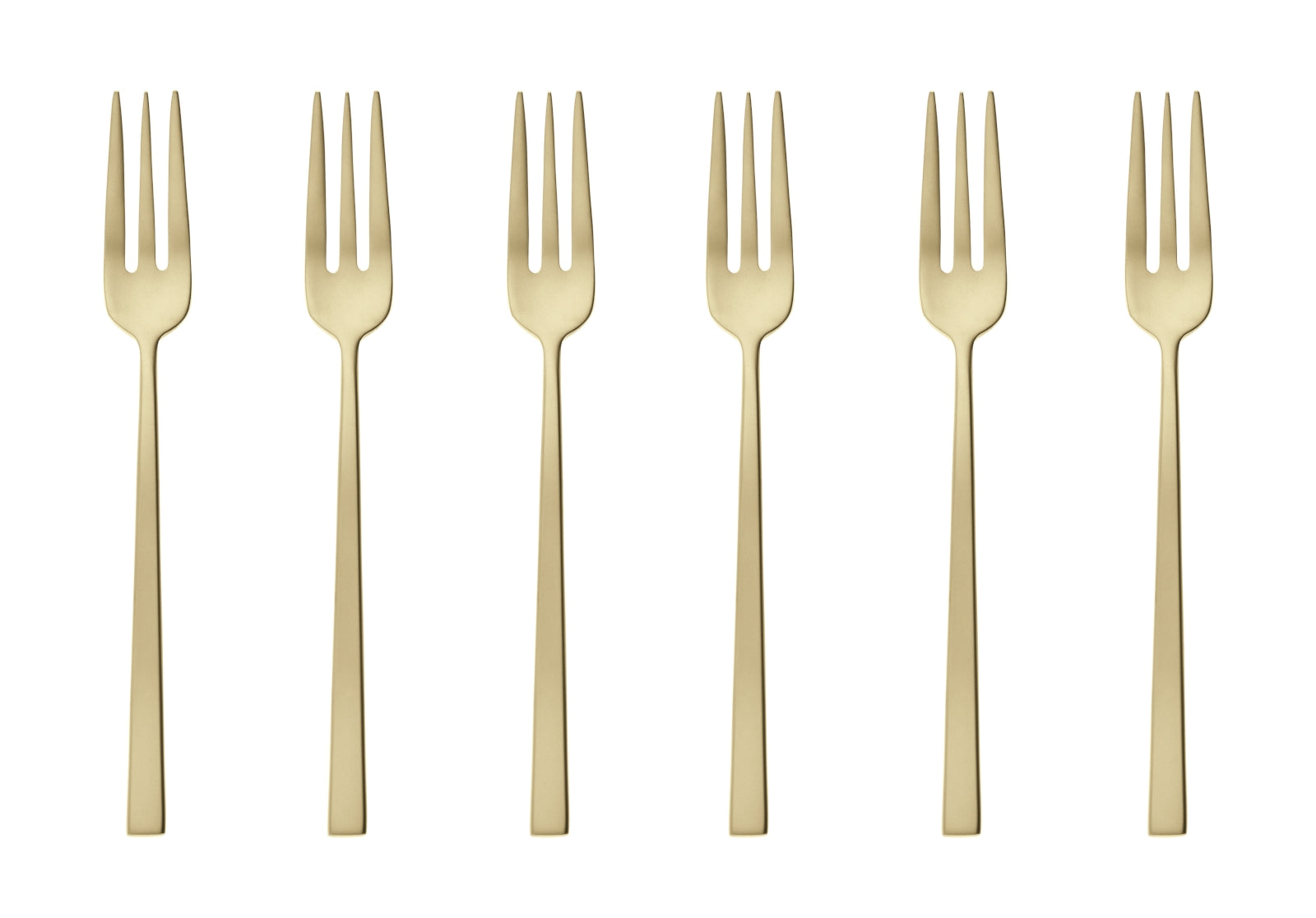 Sambonet Rock Antique Kuchengabel Set6 Edelstahl/PVD Champagne - Produktbild 1