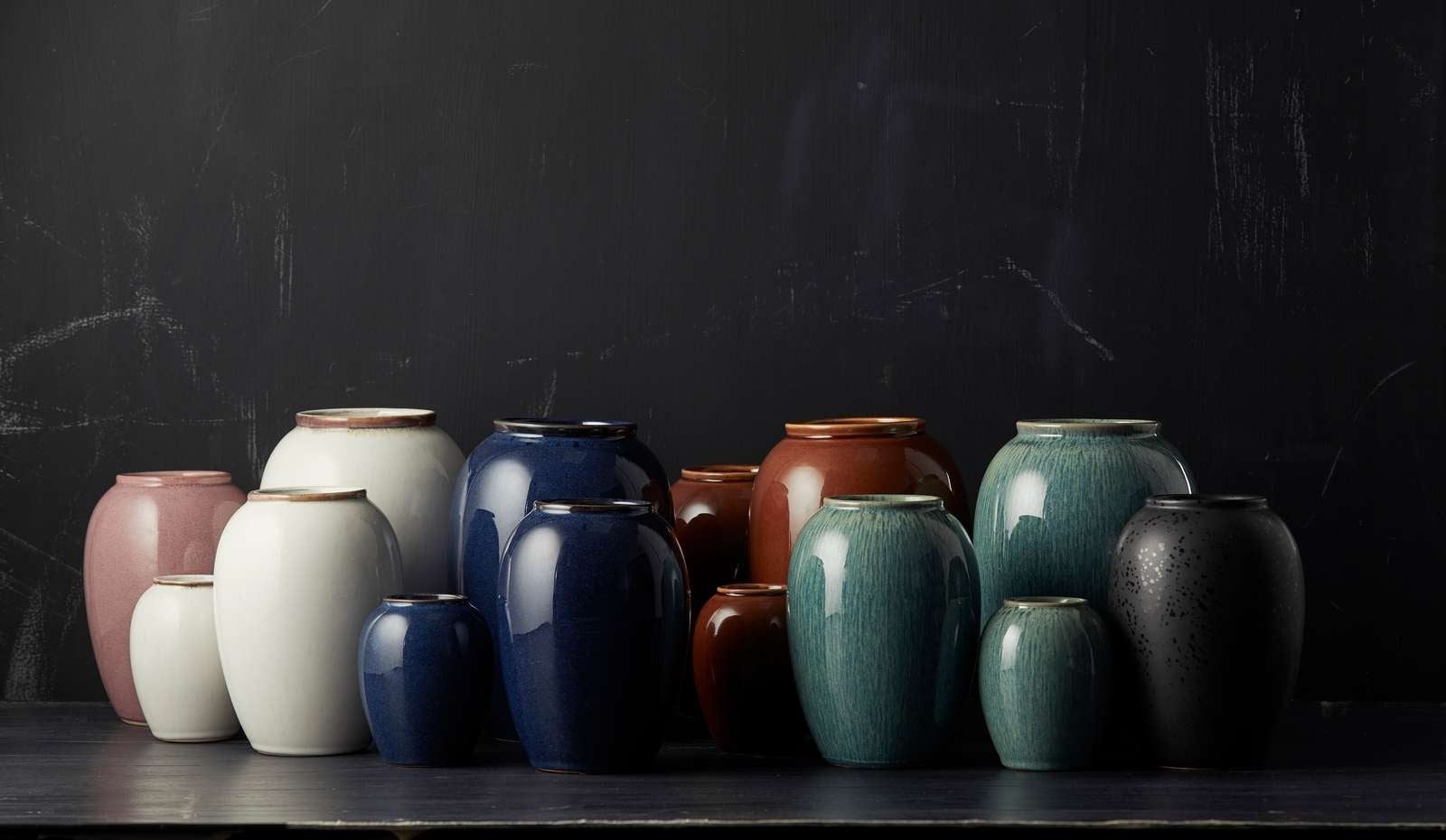 Bitz Vase amber 12,5 cm