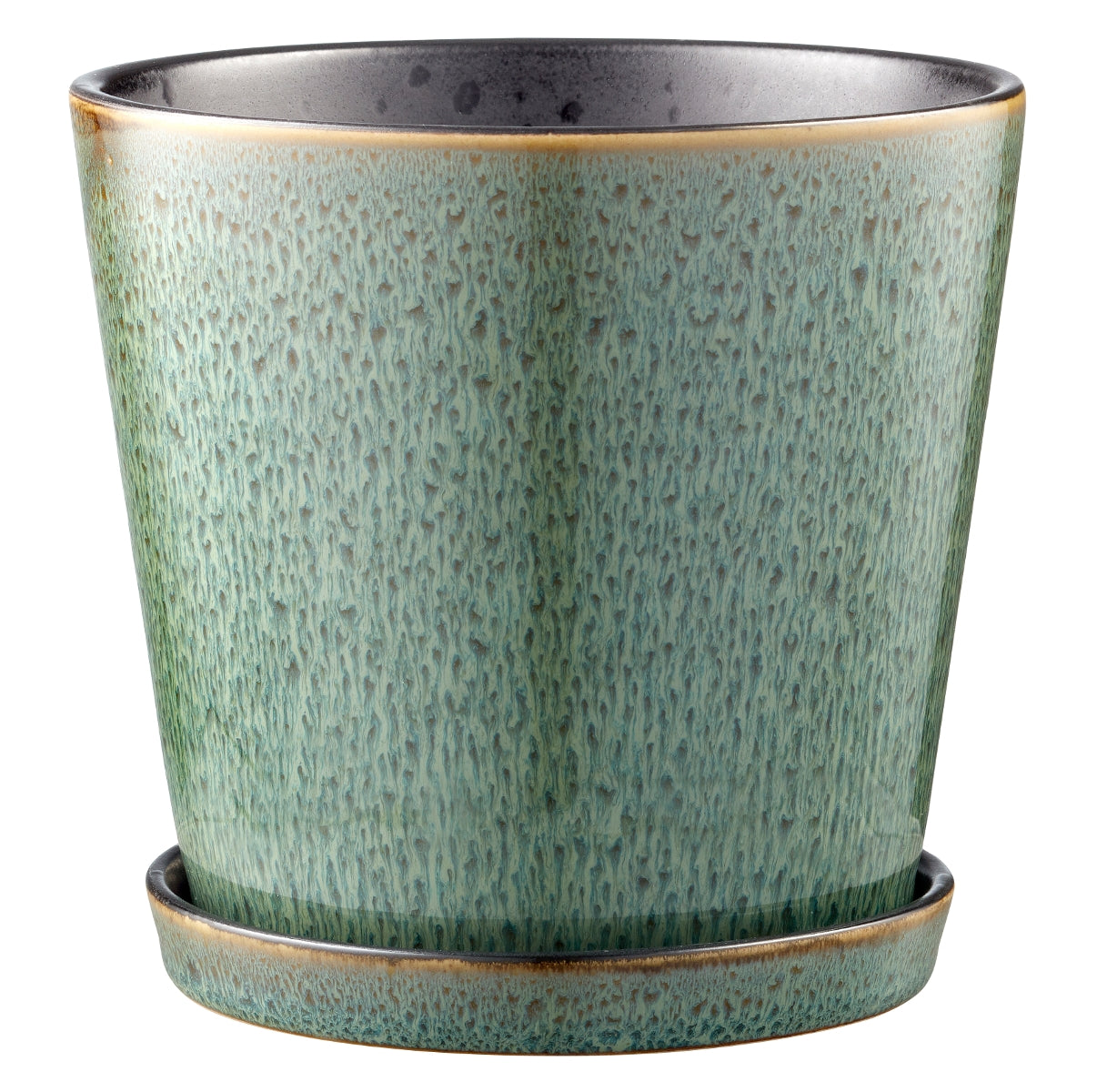 Bitz Blumentopf green / black 14 cm