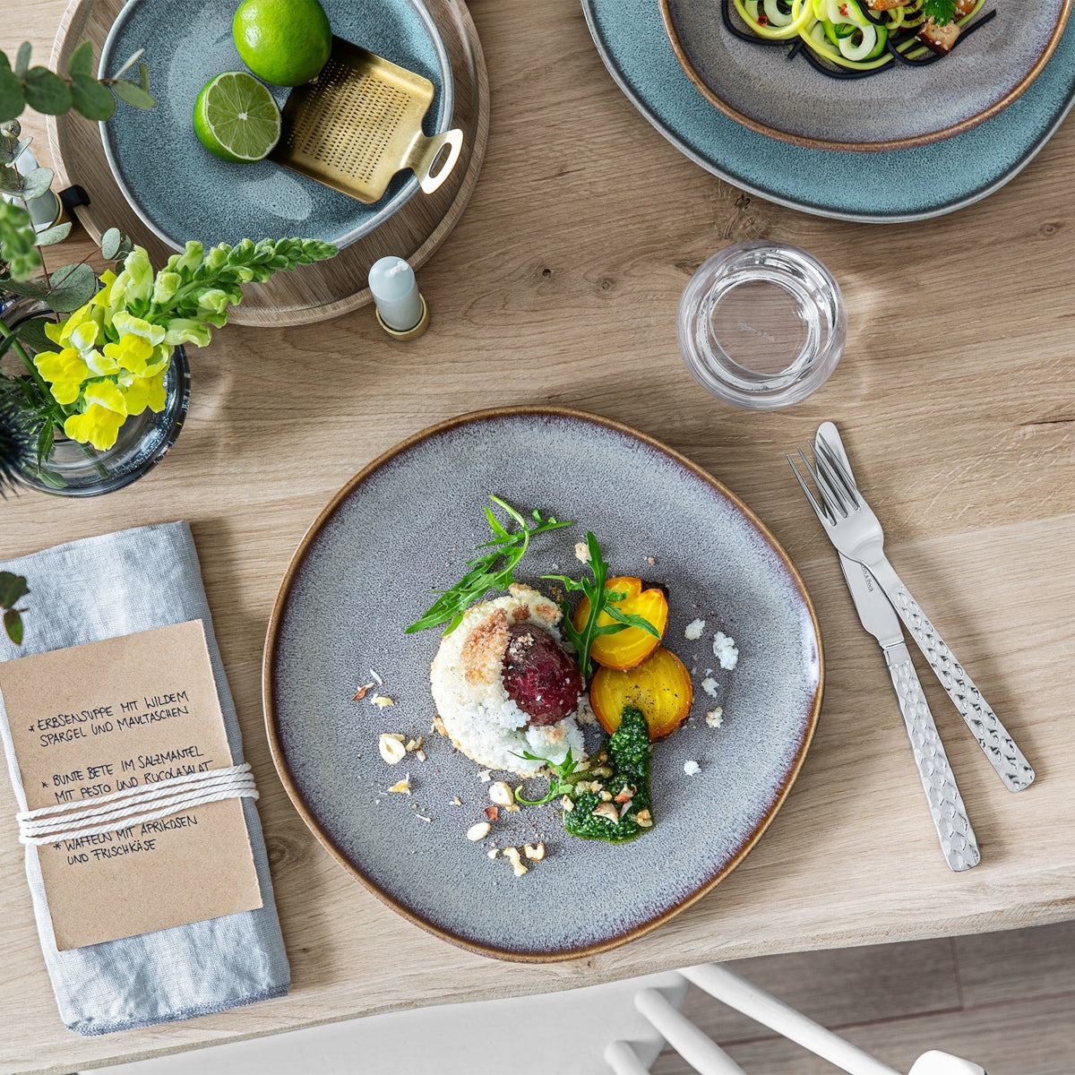 like. by Villeroy & Boch Lave beige Frühstücksteller 23,5 x 23 x 2,6 cm